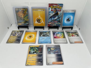 TCG Pokemon Battle Styles pack, Raichu GX, Electric Energy vintage