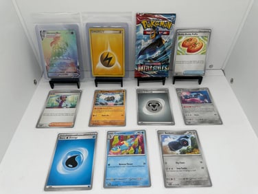 TCG Pokemon Battle Styles pack, Vmax Rainbow, Electric Energy