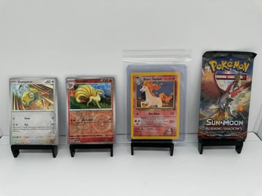 (4) TCG Pokemon Burning Shadows pack sealed, Vintage, Ninetales
