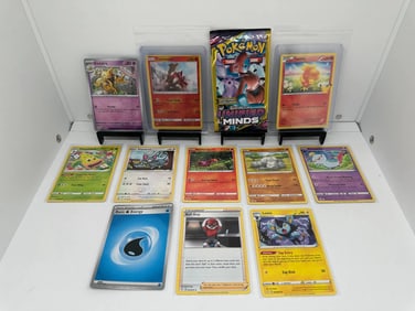(12) TCG Pokemon Unified Minds pack, McDonald's 25th