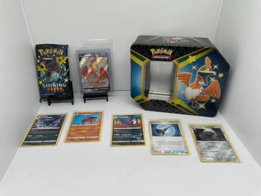 (8) TCG Pokemon Shining Fates pack, V, Black Star Promo