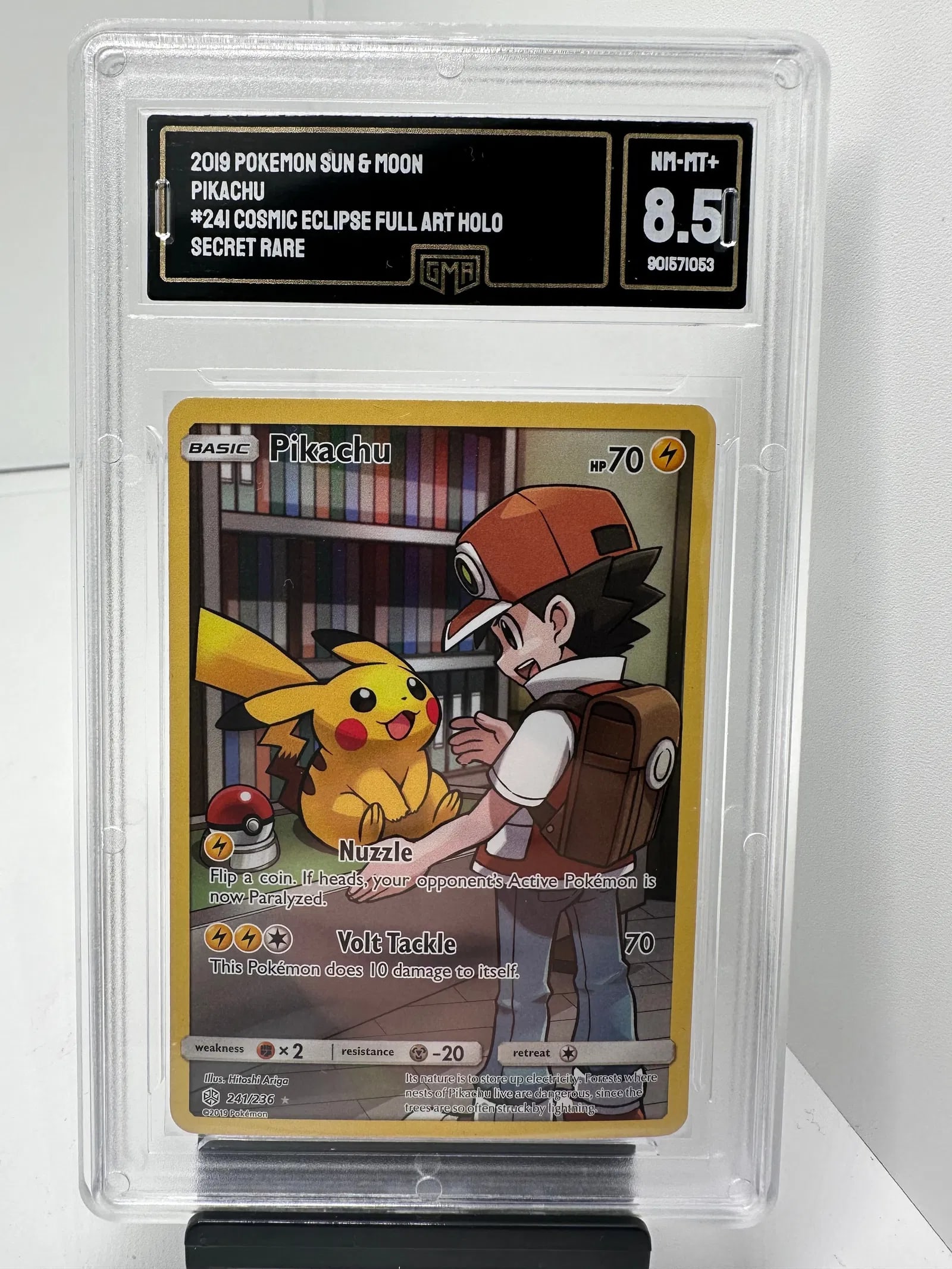 Pikachu Secret Rare GMA 8.5 (1 of 2)