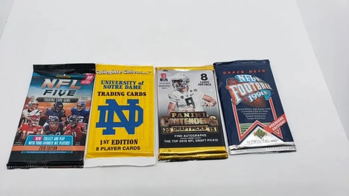 1991, 2015, 2019 NFL Packs Notre Dame Football