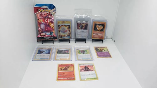 (10) TCG Pokemon Battle Styles, Gold Secret Rare, Japanese, Vintage