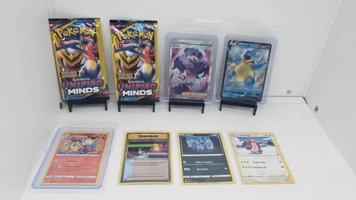 (8) TCG Pokemon Unified Minds packs, Japanese, V