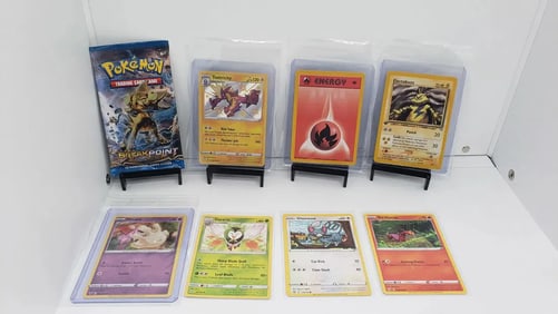 (8) TCG Pokemon Break Point pack, Baby Shine, 1st edition Vintage