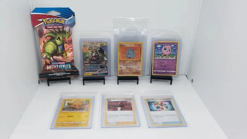 (7) TCG Pokemon Battle Styles pack, GX, 1st edition Vintage