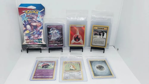 (7) TCG Pokemon Battle Styles pack, GX, Vintage