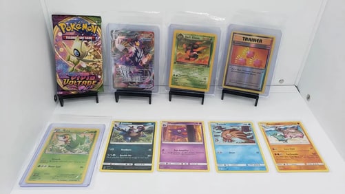 (9) TCG Pokemon Vivid Voltage pack, Vmax, 1st edition Vintage