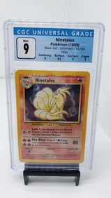 CGC 9 Ninetales Base Set Holo