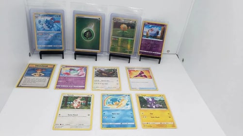(11) TCG Pokemon Azumarill, Energy Holo, Sunflora