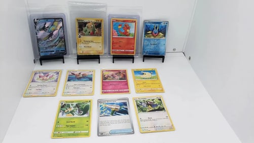 (11) TCG Pokemon V, Vintage Stamped, Charmander, Black Star Promo