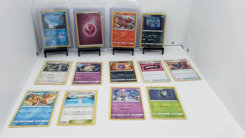 (13) TCG Pokemon Cubchoo, Fairy Energy, Charmeleon