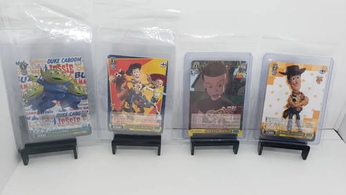 (4) TCG Weiss Schwarz Pixar Toy Story lot