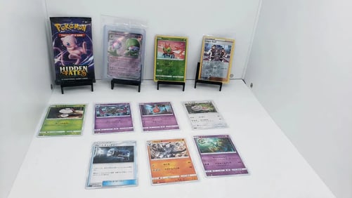 (11) TCG Pokemon Hidden Fates pack, EX, Japanese
