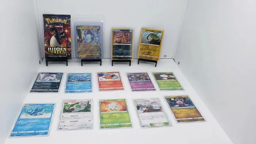 (14) TCG Pokemon Hidden Fates pack, EX, Japanese