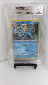 BGS 8.5 Vaporeon Holo Pop 1