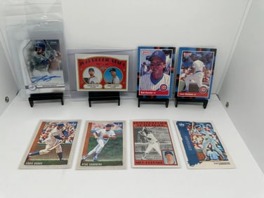 Michael Busch Auto Ryne Sandberg Tyson Miller RC Cubs