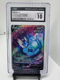 Vaporeon V alt art Eevee Heroes CGC 10