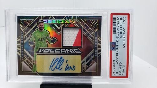 PSA 10 Hugo Lloris Patch Autograph #d /5 Pop 1