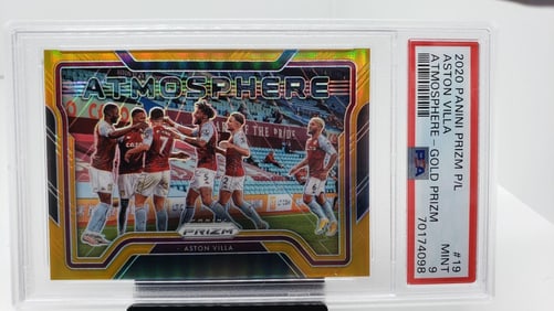 PSA 9 Aston Villa Atmosphere Gold #d /10 Pop 1
