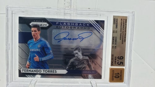 BGS 9.5/10 Fernando Torres Autograph Pop 2