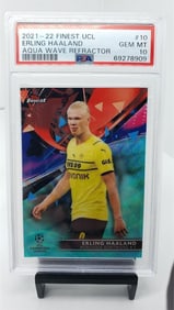 PSA 10 Erling Haaland #d /75 Pop 14