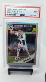 PSA 9 Cristiano Ronaldo Juventus Optic Holo