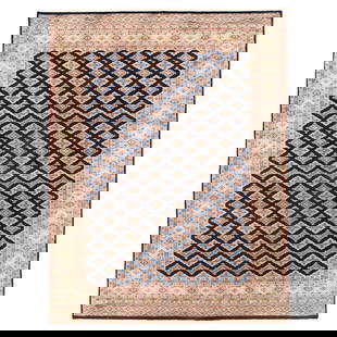 Tribal Bokhara collection, Pakistan Wool Hand Knotted Rug - 6'5'' x 8'5'': Hand-Knotted New Tribal Bokhara Wool Rectangle Rug from Pakistan - Excellence in Every ThreadDiscover the unparalleled craftsmanship and timeless beauty in our Hand-Knotted New Tribal Bokhara Wool Rec