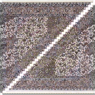 Hand Knotted New Traditional Heritage Wool Square Ivory Rug 5'9'' X 6'8'': A Pristine and Colorful Addition to Your Home: The Heritage Rug Collection Traditional Pakistan Persian Style and Oriental carpets from "Ar