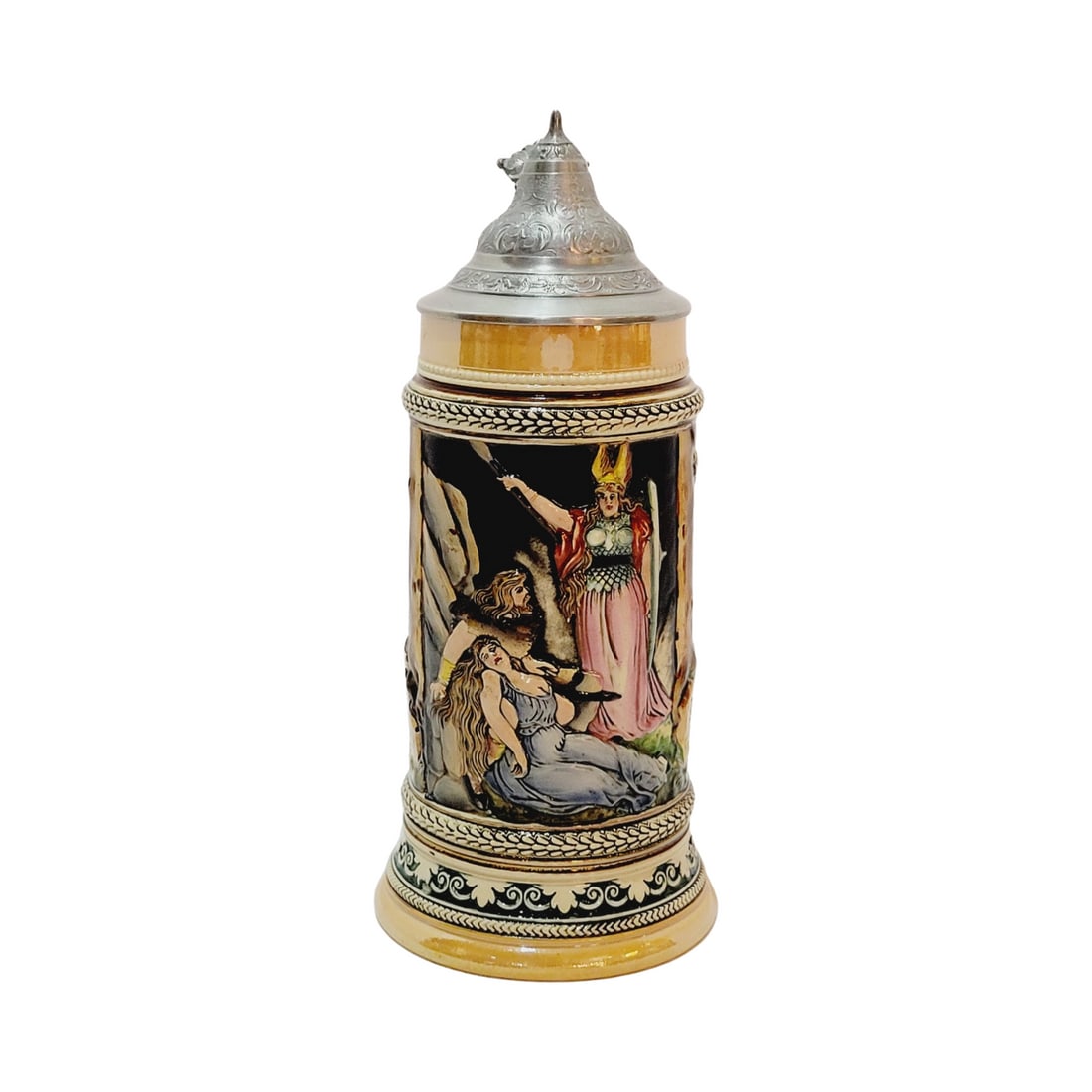 .5L, Marzi & Remy #57, Glazed Relief pottery stein (1 of 8)