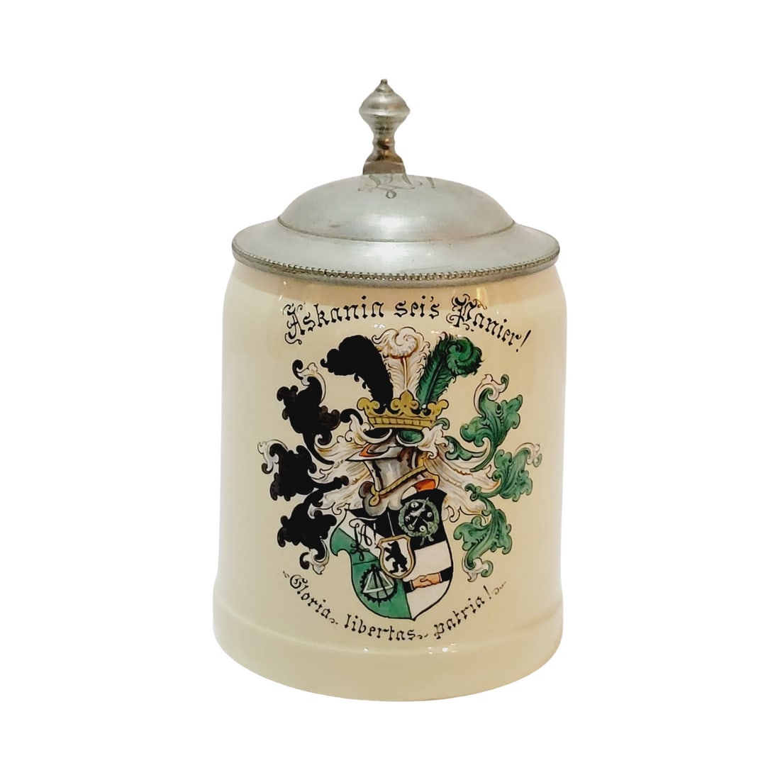 .5L, Mettlach #1526, Hand Painted pottery stein (1 of 6)