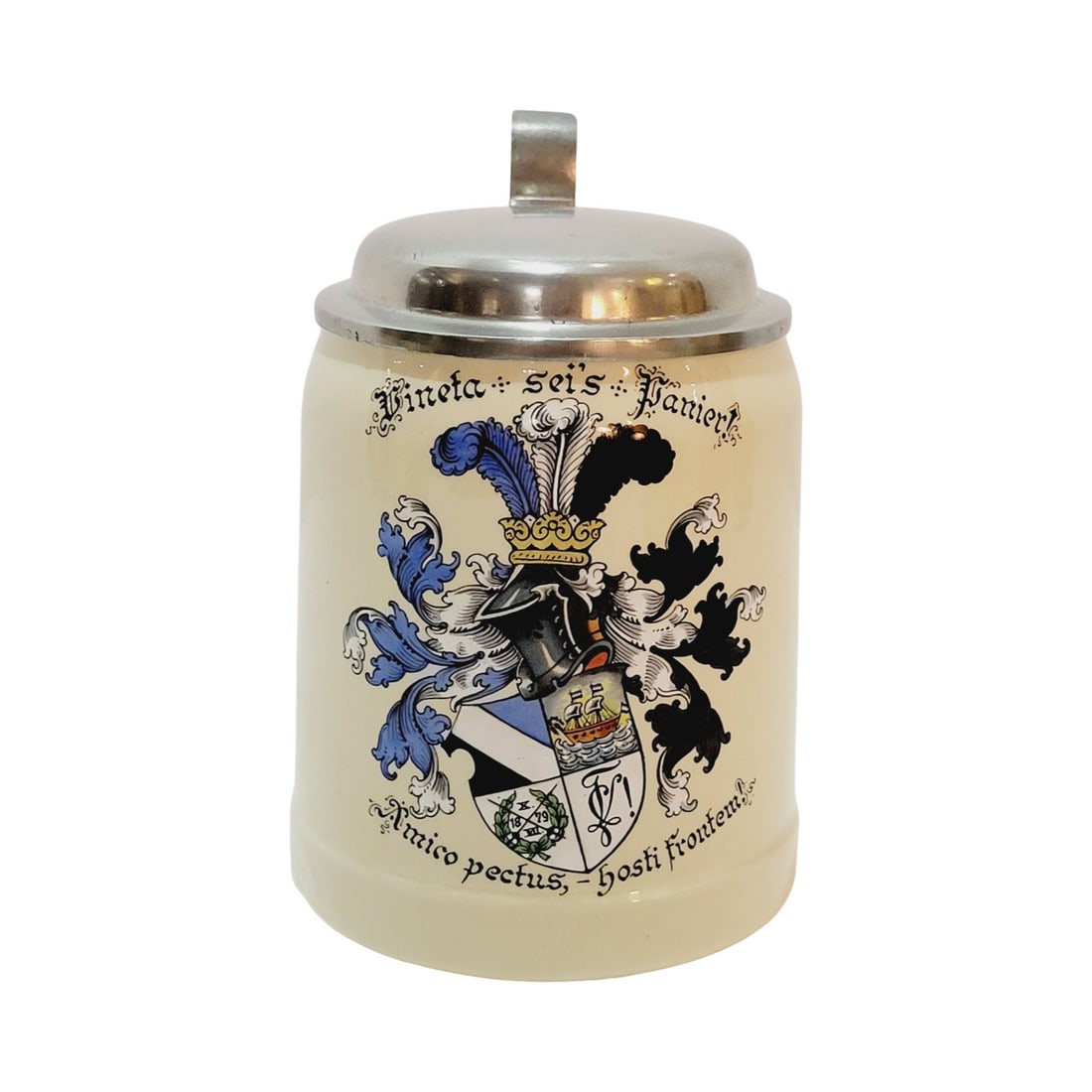 .5L, Mettlach #1526, Hand Painted pottery stein (1 of 6)