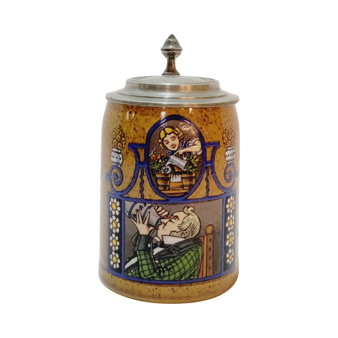 .5L Reinhold Merkelbach,  Hand Painted pottery stein (1 of 7)