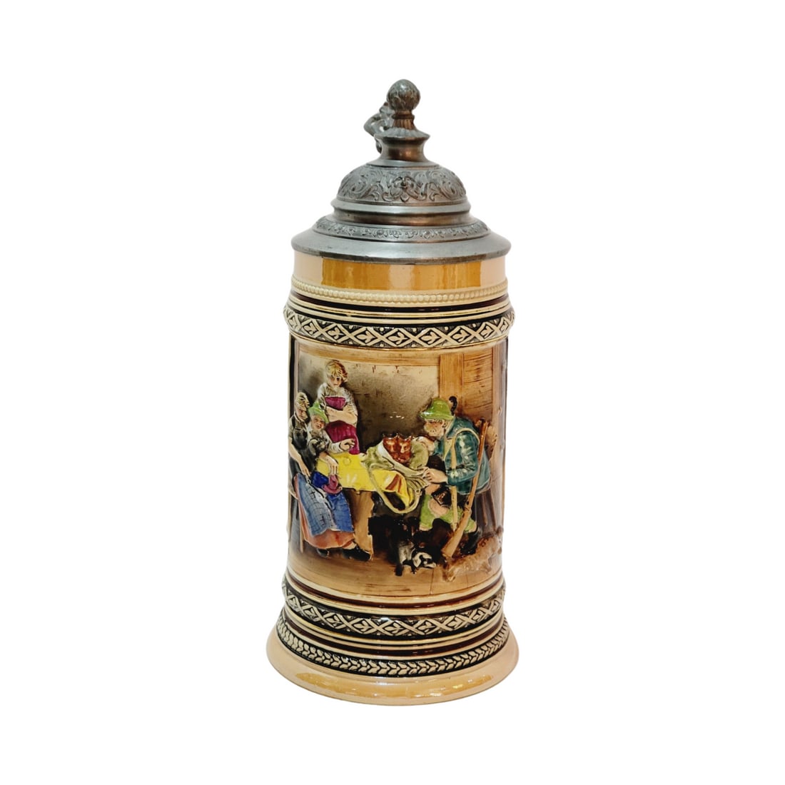 Marzi & Remy #244 Beer Stein, Hunter with Fox Cubs (1 of 7)
