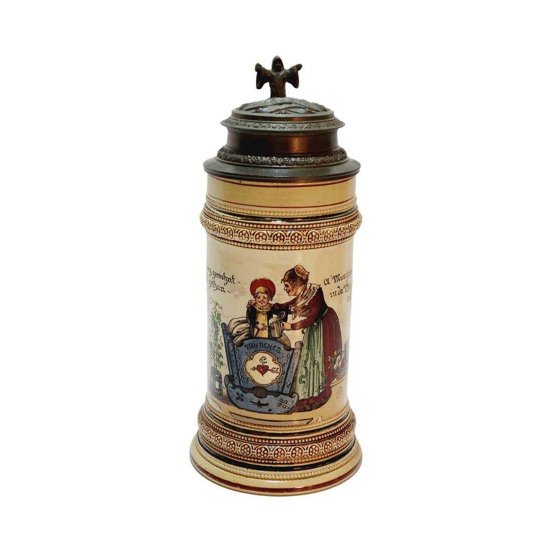 Marzi & Remy Beer Stein, Baby Munich Child with Mother (1 of 9)