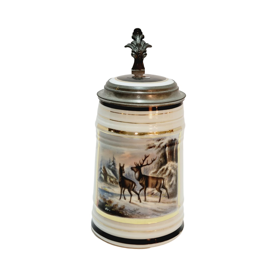 German Beer Stein, Stag Scene (1 of 11)