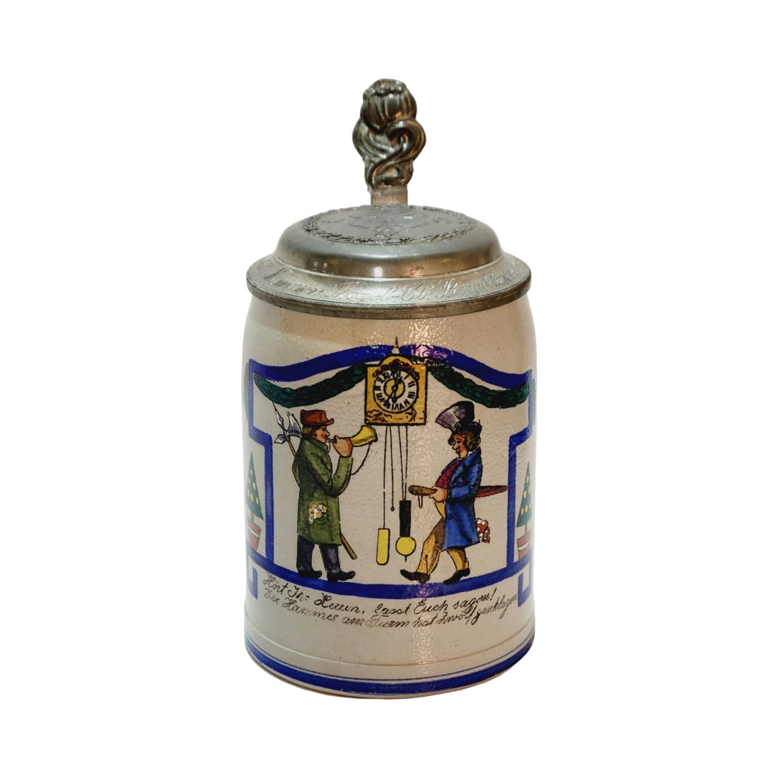 Merkelbach & Wick Beer Stein, Night Watchman & Drunk Man (1 of 10)