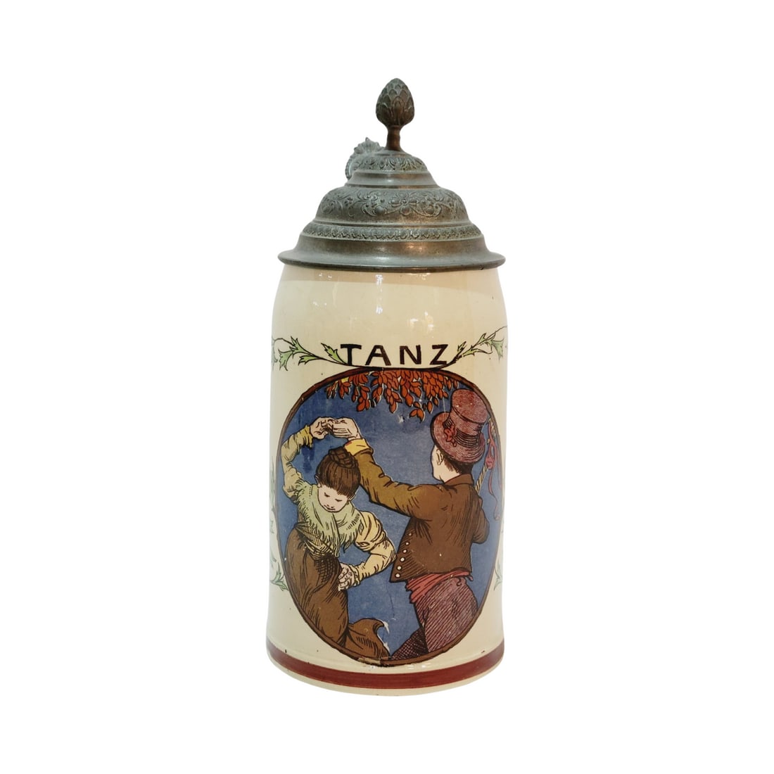 Mettlach #1909/1180 Beer Stein, Dance (1 of 8)