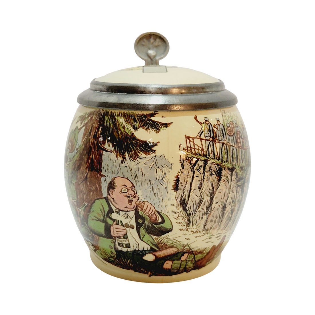 Mettlach #3185/1359 Beer Stein, Picnicker (1 of 12)
