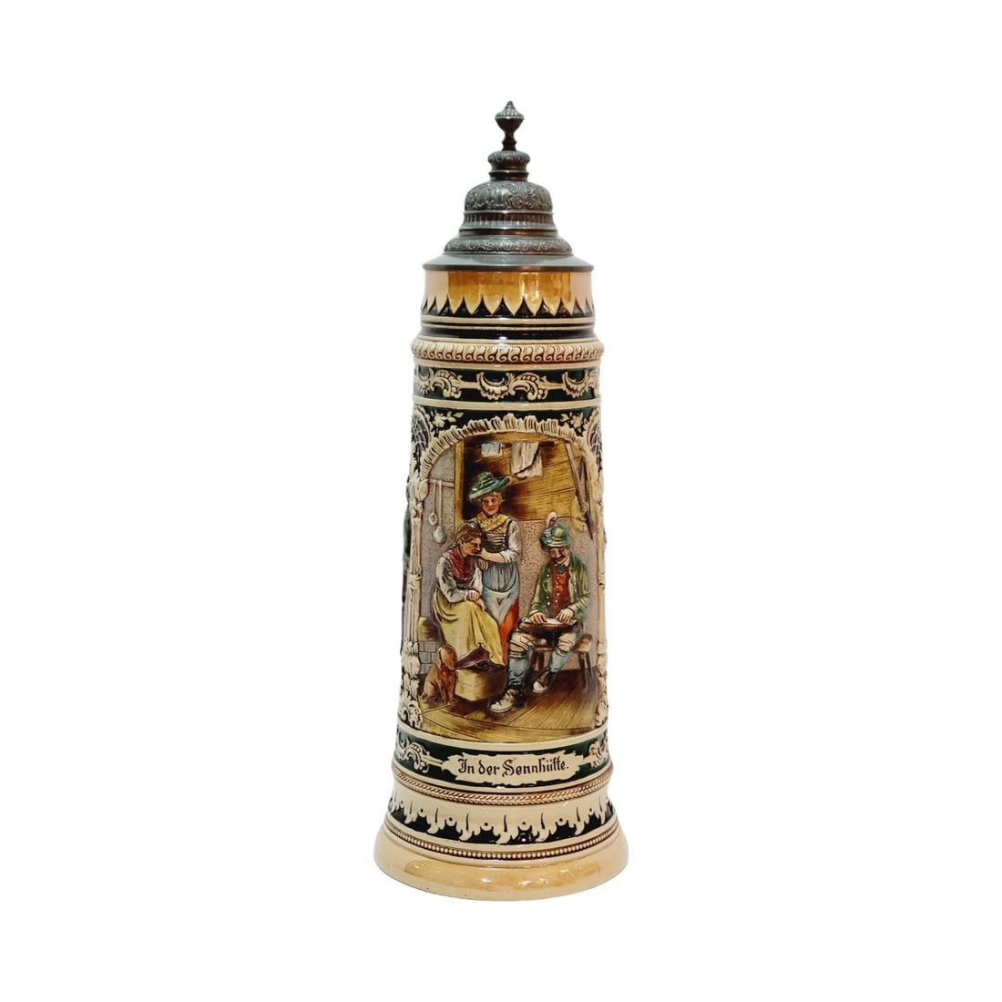 A. J. Thewalt #200 Beer Stein, The Zither Player (1 of 7)
