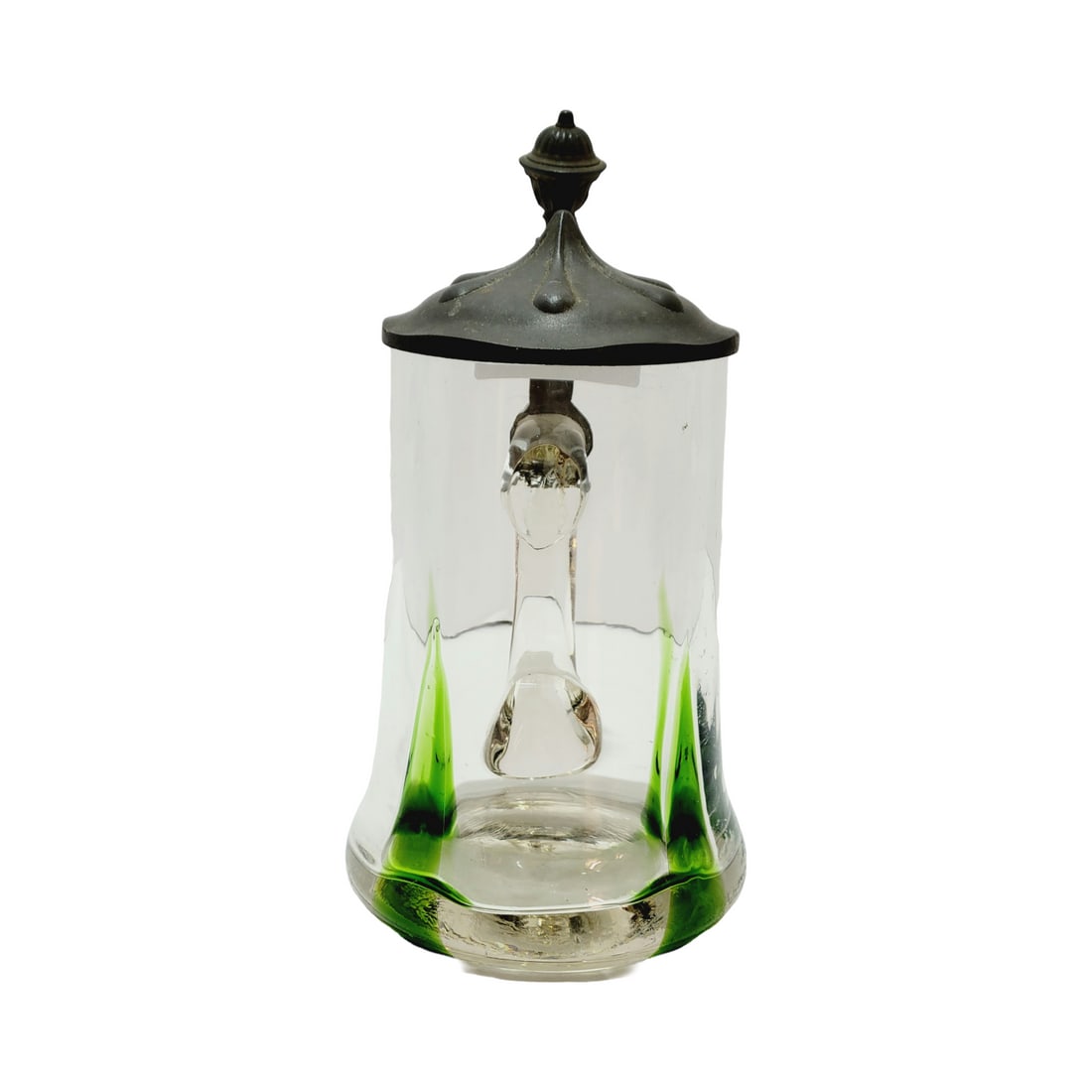 German Beer Stein, Art Nouveau Glass Stein (1 of 8)