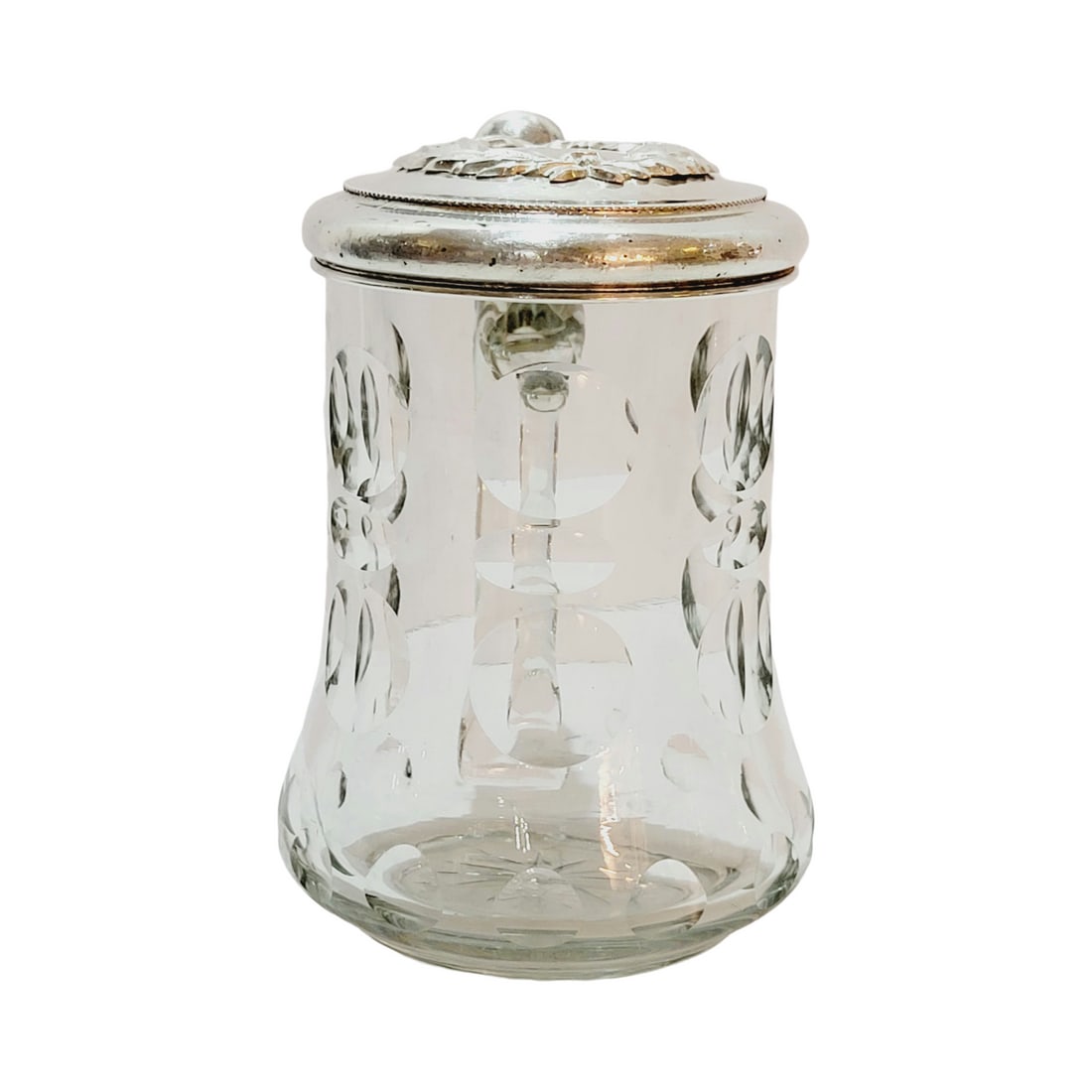 German Beer Stein, Dimple Glass Stein (1 of 10)