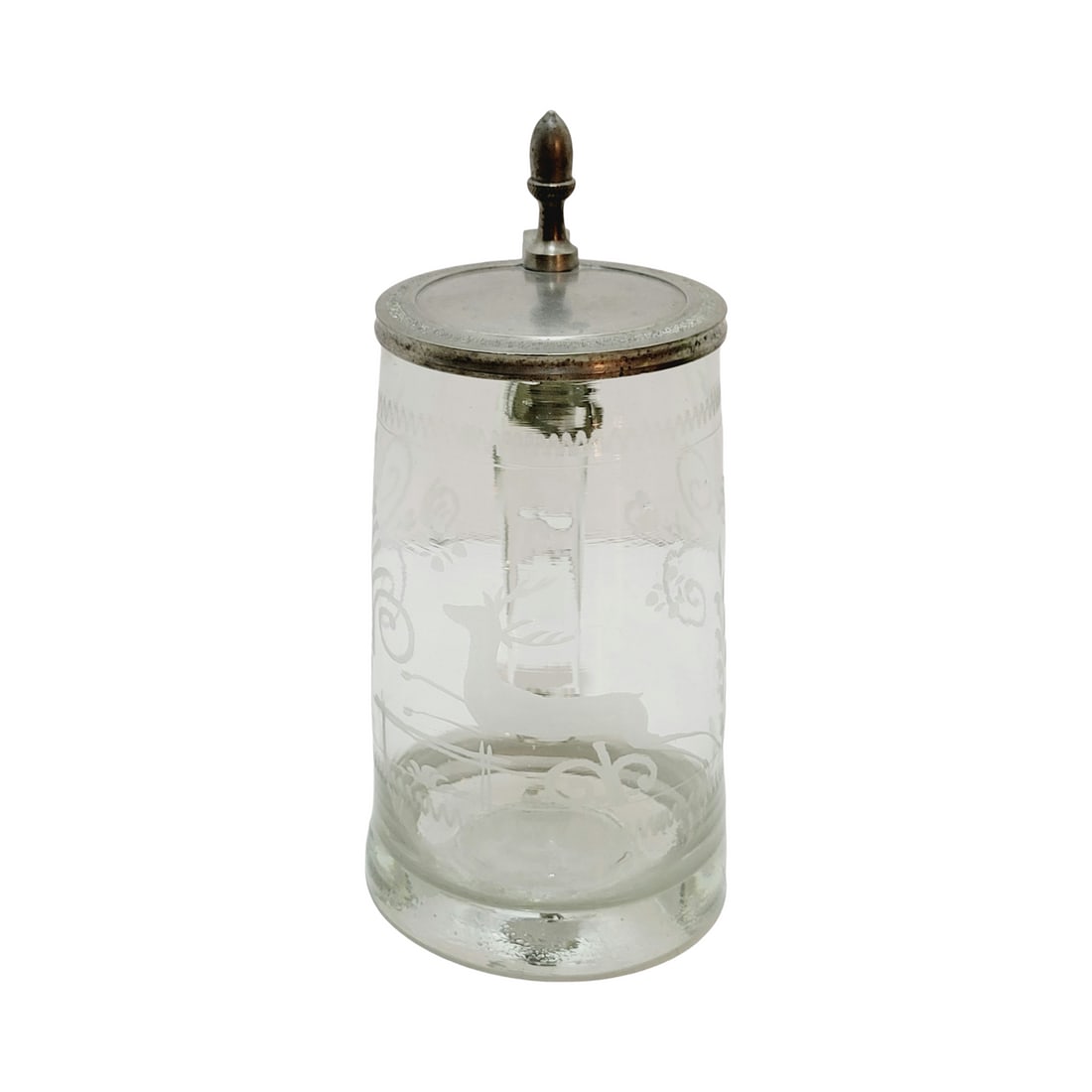 German Beer Stein, Early Stein with Stag Scene (1 of 12)