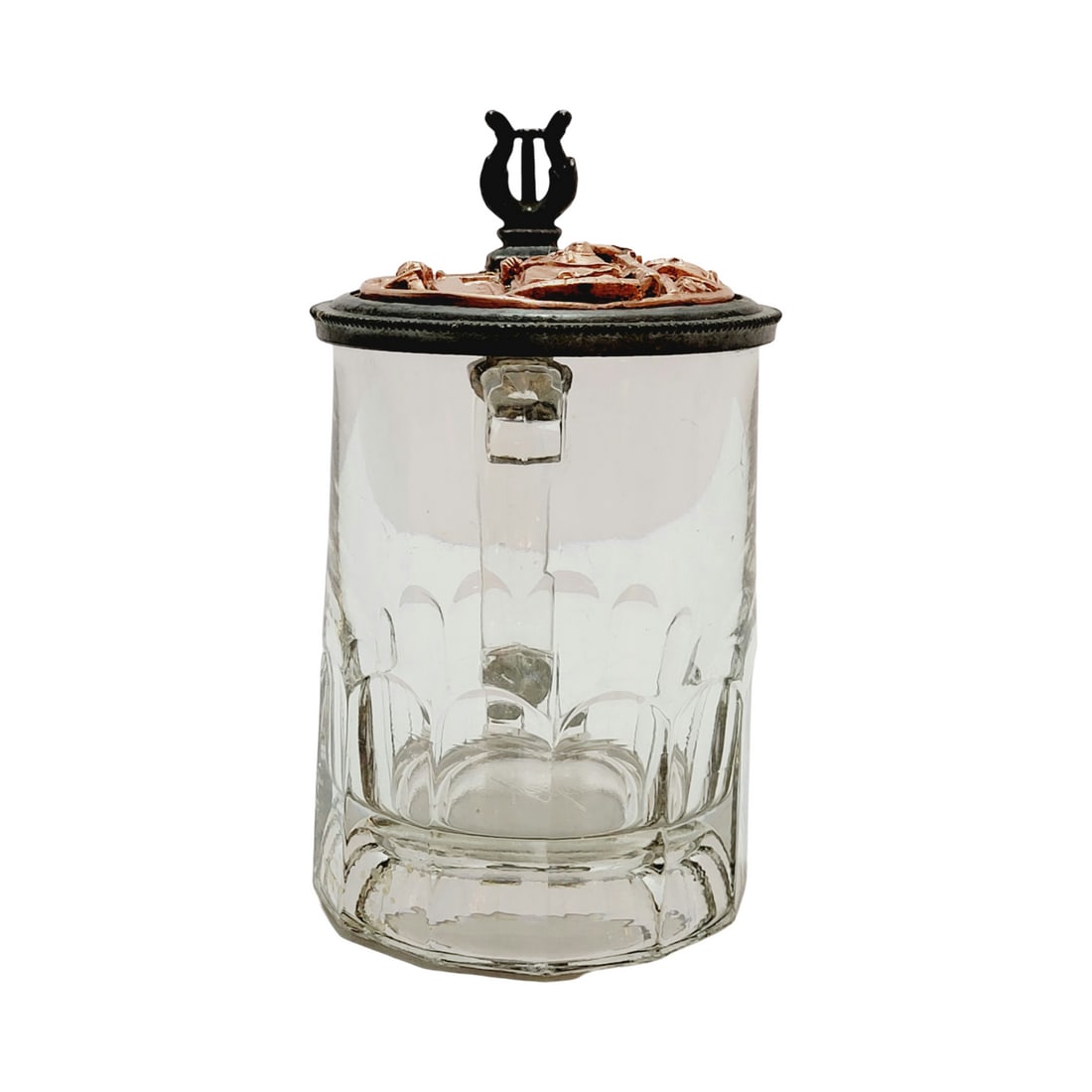 German Beer Stein, Small Glass Stein (1 of 10)