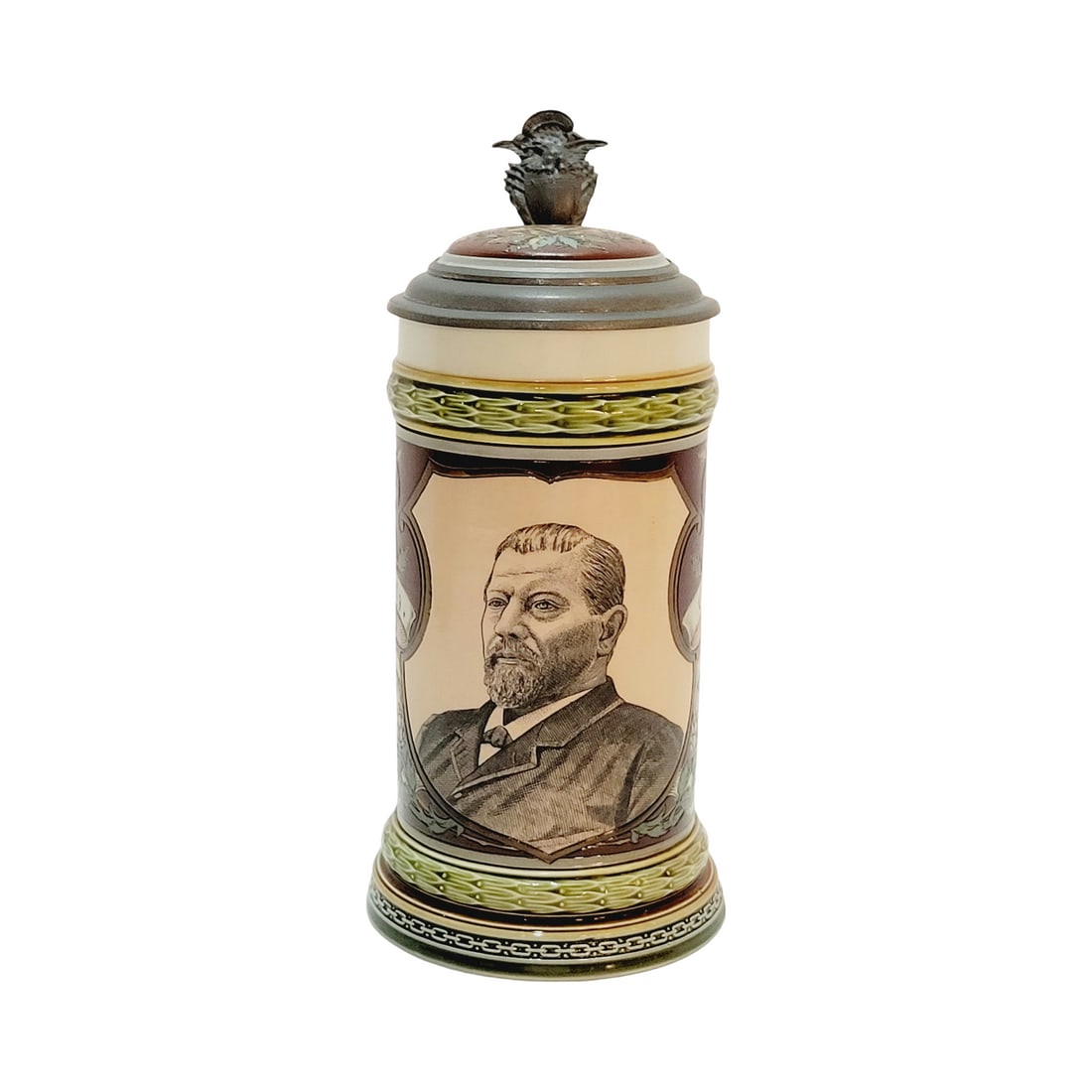 Mettlach #1997 Beer Stein, George Ehrett Brewery (1 of 8)