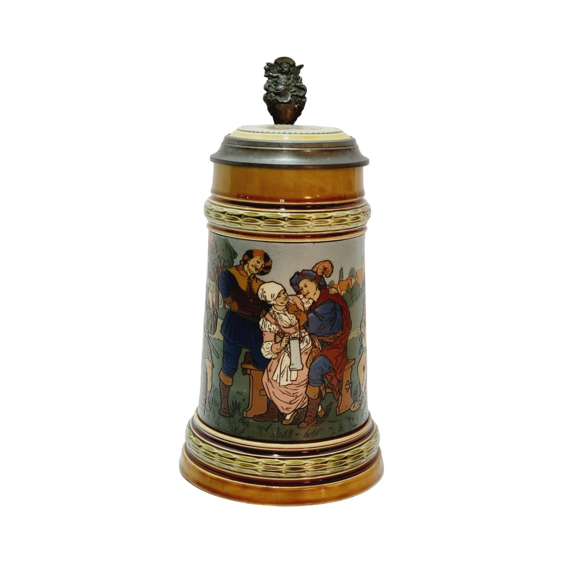 Mettlach #2501 Beer Stein, Outdoor Festive Scene (1 of 13)
