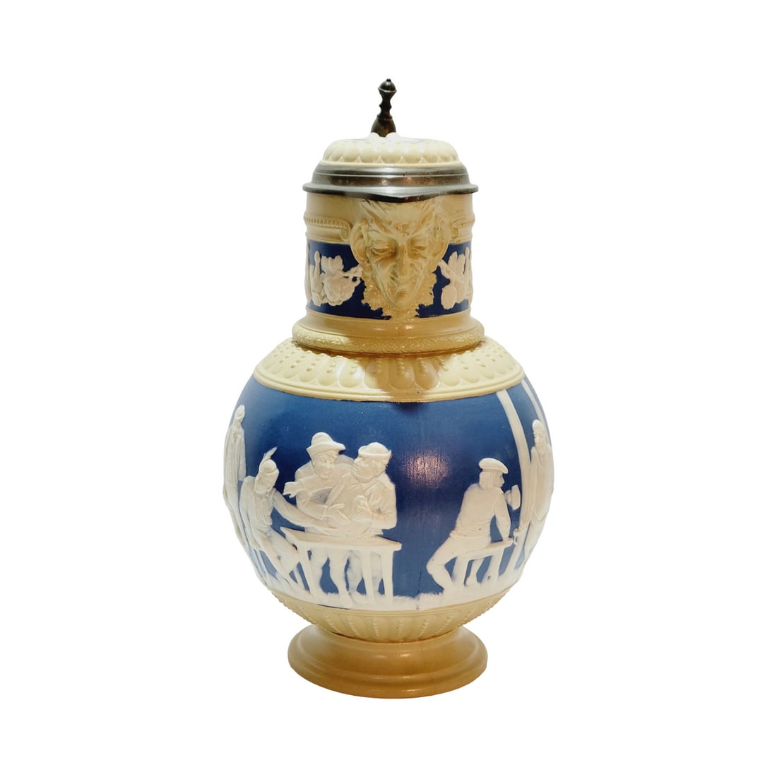 Mettlach #2210 Beer Stein, Peasants Bowling (1 of 16)