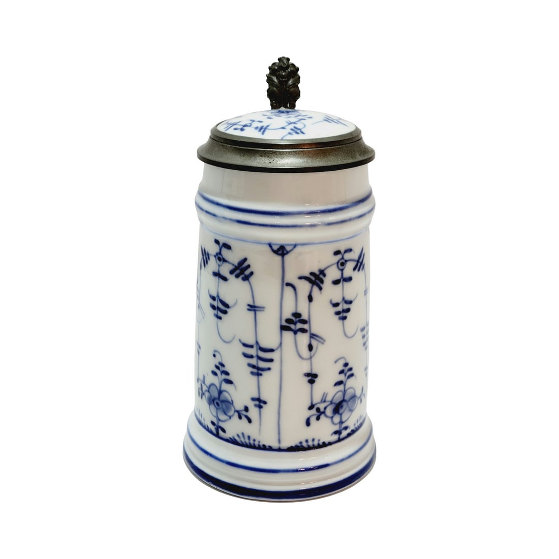 Meissen Delft Beer Stein, Onion Pattern Design (1 of 9)