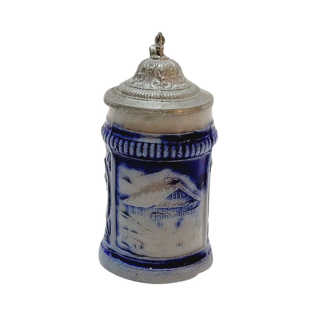 German Miniature Beer Stein, German Couple with House (1 of 8)